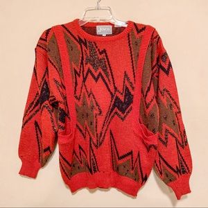 Joyce | Vintage Metallic Acrylic Knit Sweater